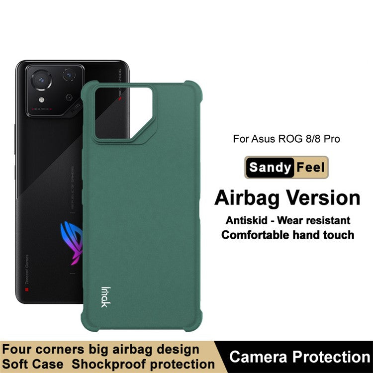 IMAK For Asus ROG Phone 8 5G  /  8 Pro 5G TPU Case Matte Shockproof Soft Phone Cover - Green