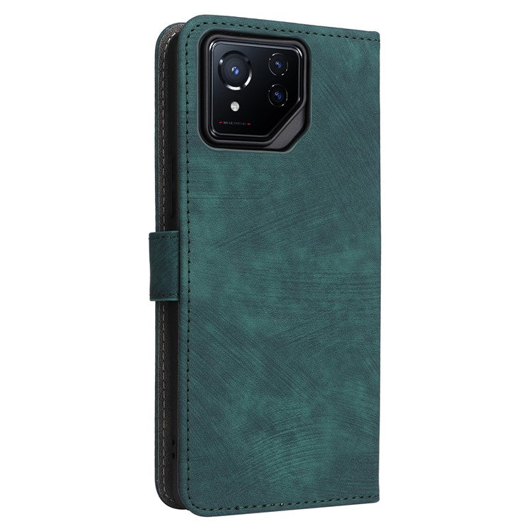 For Asus ROG Phone 8 5G / ROG Phone 8 Pro 5G Wallet Phone Case RFID Blocking PU Leather Cover - Green