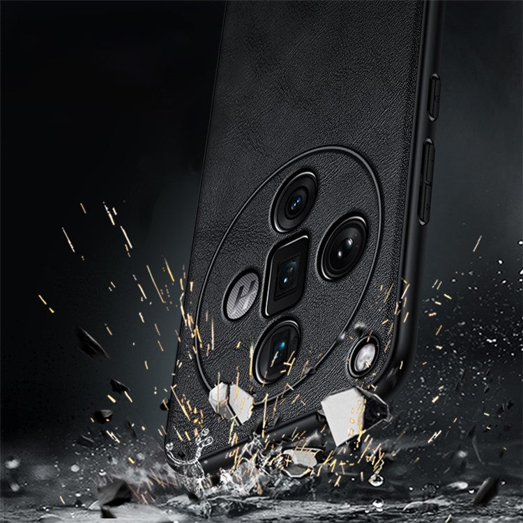 SULADA For Oppo Find X7 Ultra Cell Phone Cover PU Leather+TPU+PC Anti-scratch Back Case - Blue