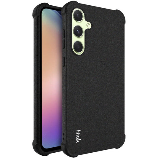 IMAK For Samsung Galaxy A55 5G Case Airbag Corner Matte TPU Phone Cover - Black