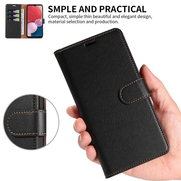 For Samsung Galaxy A35 5G Cell Phone Case RFID Blocking Card Slots Shockproof Cover - Red
