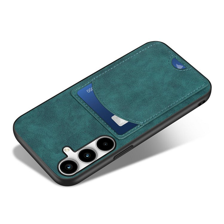 For Samsung Galaxy A55 5G Case PU Leather+TPU Scratch-proof Kickstand Phone Shell - Yellow