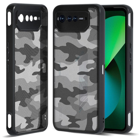 IBMRS For Asus ROG Phone 6 5G / Phone 6 Pro 5G / Phone 6D 5G Case Hard PC Back+Soft TPU Frame Protective Cover - Artistic Camouflage
