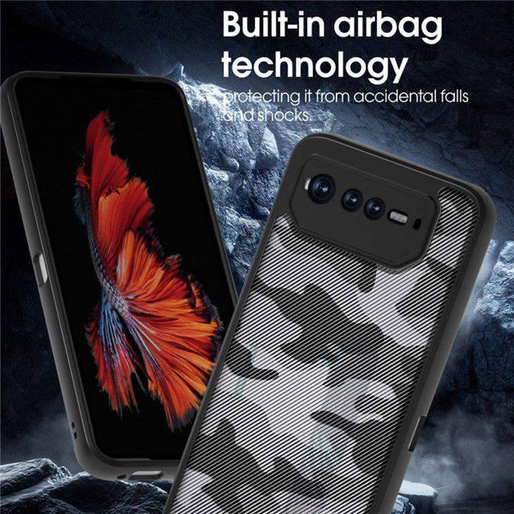 IBMRS For Asus ROG Phone 6 5G / Phone 6 Pro 5G / Phone 6D 5G Case Hard PC Back+Soft TPU Frame Protective Cover - Artistic Camouflage