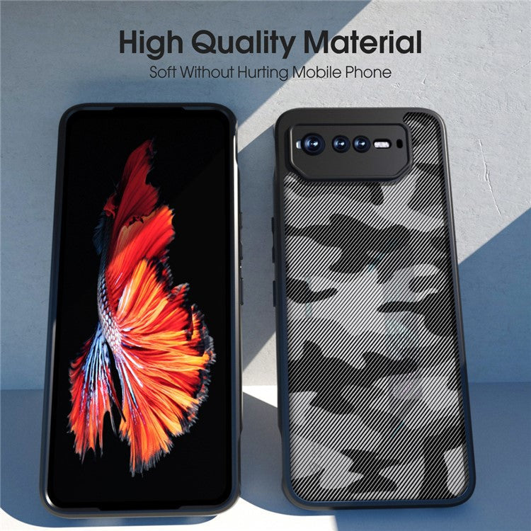 IBMRS For Asus ROG Phone 6 5G / Phone 6 Pro 5G / Phone 6D 5G Case Hard PC Back+Soft TPU Frame Protective Cover - Artistic Camouflage