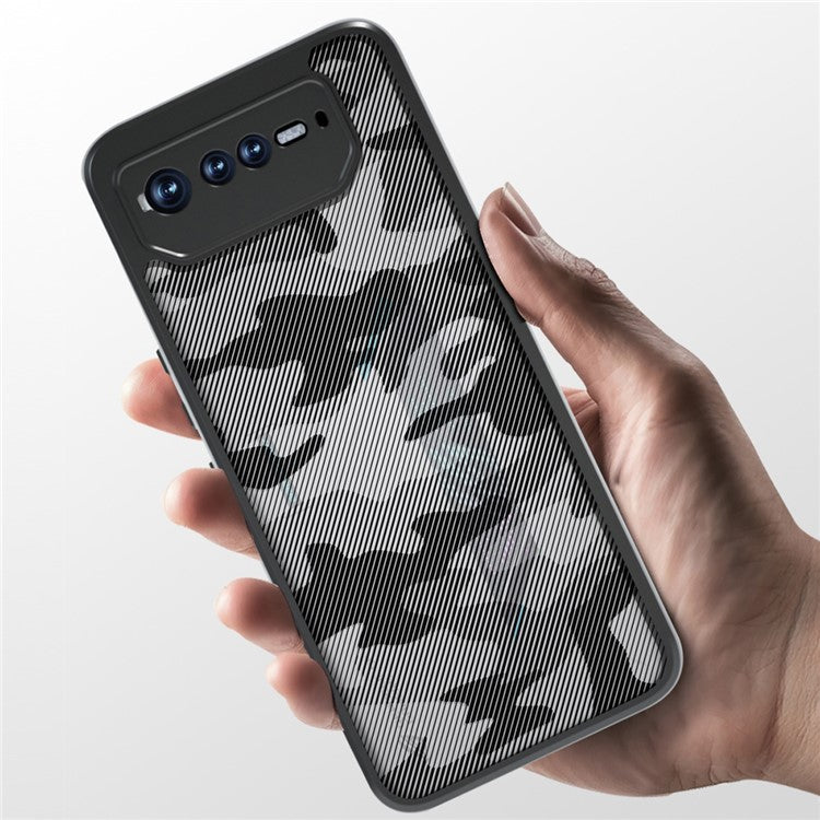 IBMRS For Asus ROG Phone 6 5G / Phone 6 Pro 5G / Phone 6D 5G Case Hard PC Back+Soft TPU Frame Protective Cover - Artistic Camouflage