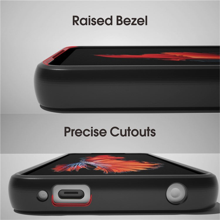 IBMRS For Asus ROG Phone 6 5G / Phone 6 Pro 5G / Phone 6D 5G Case Hard PC Back+Soft TPU Frame Protective Cover - Transparent Black