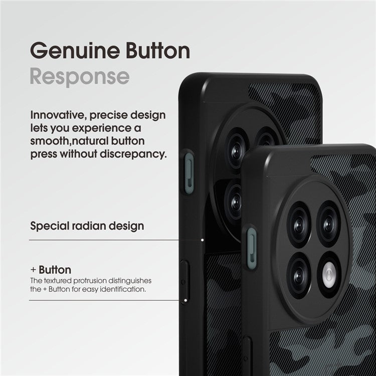 IBMRS Drop-Proof Phone Cover for OnePlus Ace 2 5G / 11R 5G Cases Shockproof TPU+PC Shell - Artistic Camouflage