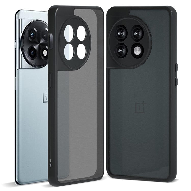 IBMRS Drop-Proof Phone Cover for OnePlus Ace 2 5G / 11R 5G Cases Shockproof TPU+PC Shell - Matte Black