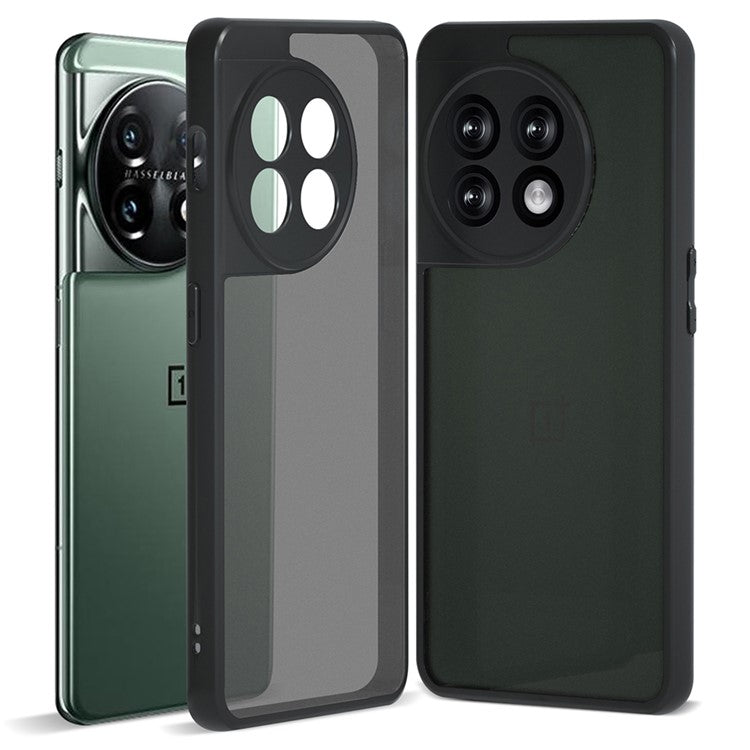 IBMRS Slim-Fit Case for OnePlus 11 5G Precise Cutout TPU+PC Phone Cover - Matte Black