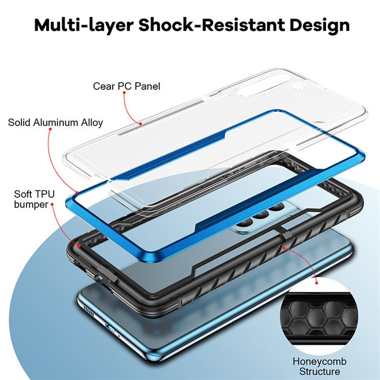 Bulk Purchasing For Samsung Galaxy S24+ TPU+PC+Aluminum Alloy Fall Proof Phone Case - Grey