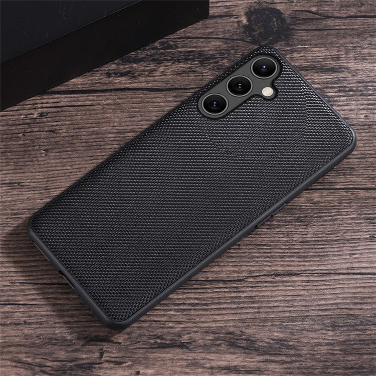 For Samsung Galaxy A15 4G / 5G Case Nylon TPU Slim Fit Shockproof Phone Cover - Black