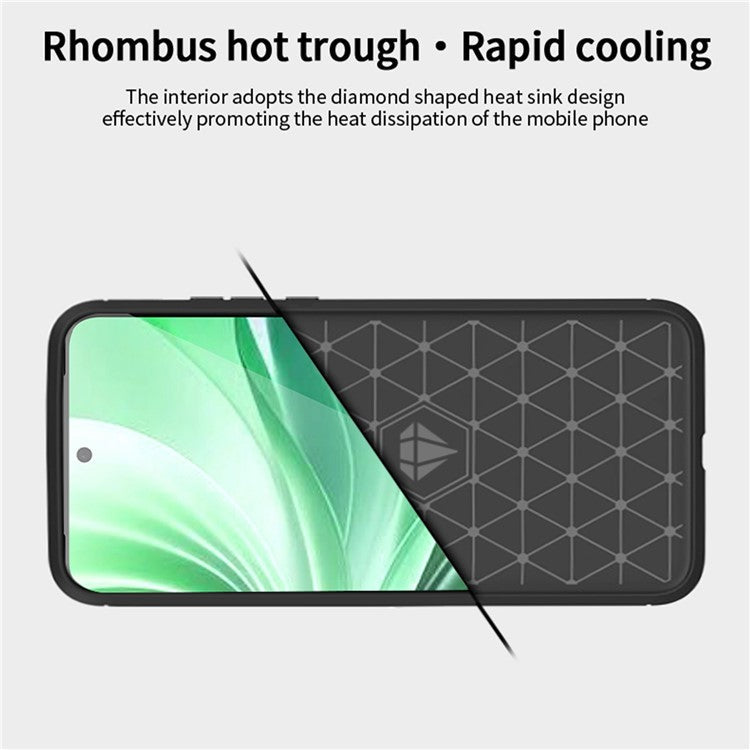 MOFI JK TPU Series-1 For Oppo Reno11 Pro 5G (Global) TPU Phone Case Carbon Fiber Texture Phone Cover - Red