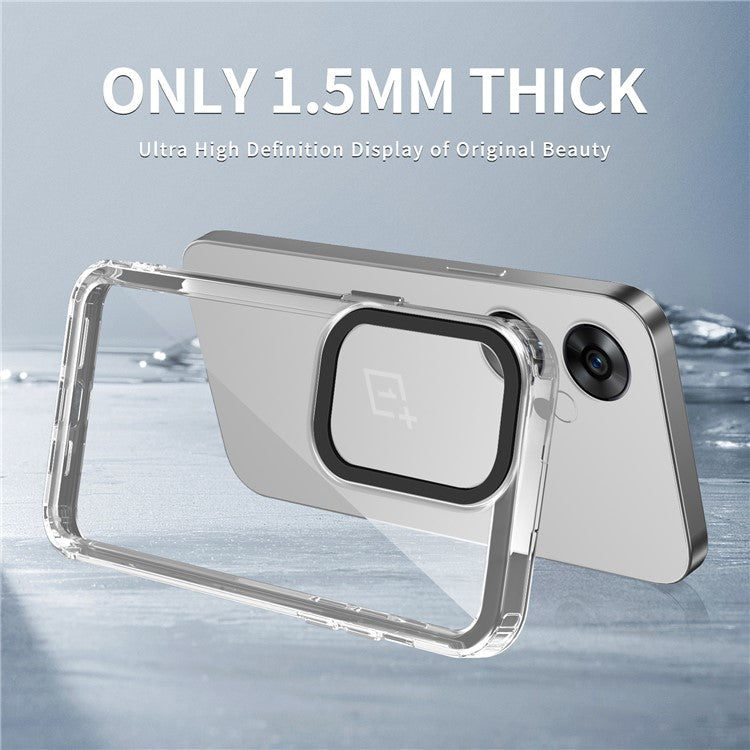 For OnePlus Nord CE3 5G / Oppo K11 5G Clear Cases PC+TPU Shell Anti-Scratch Phone Cover - Transparent Purple