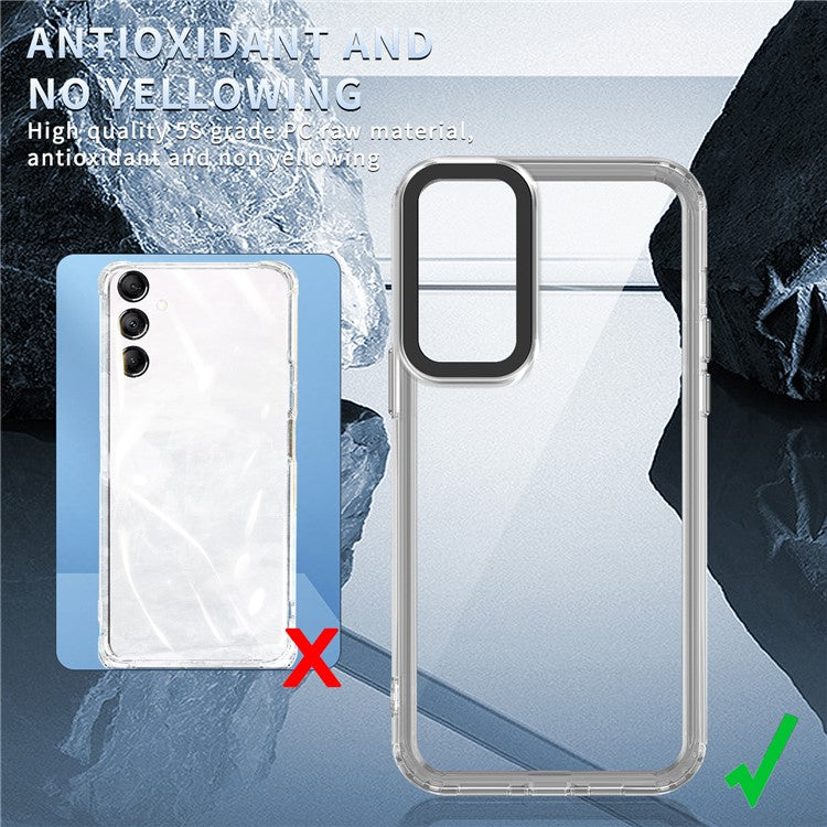 For Samsung Galaxy M14 5G / F14 5G Case Four Corner Protection PC+TPU Phone Cover - Transparent