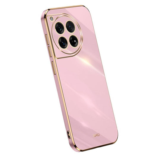 XINLI For OnePlus 12 5G Case Electroplating TPU Phone Cover Precise Lens Protection - Purple