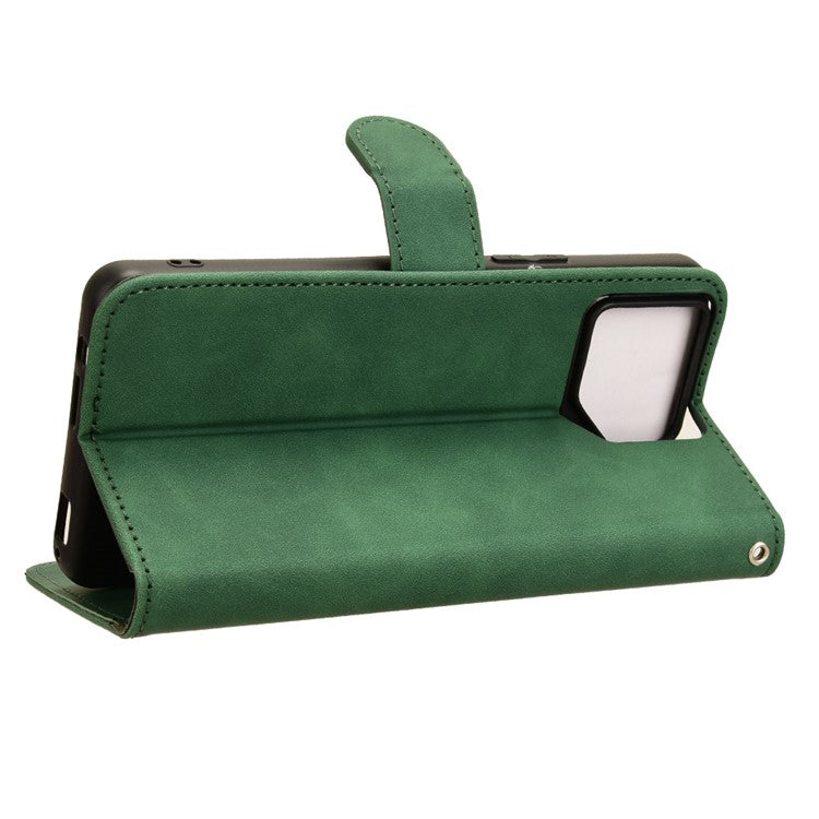 For Asus ROG Phone 8 Pro 5G / 8 5G Case Protective PU Leather Skin-touch Phone Cover - Green