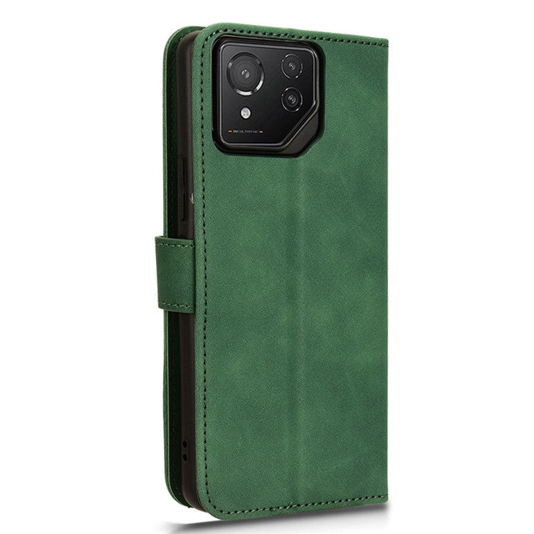 For Asus ROG Phone 8 Pro 5G / 8 5G Case Protective PU Leather Skin-touch Phone Cover - Green