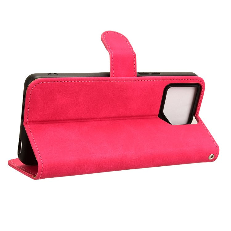 For Asus ROG Phone 8 Pro 5G / 8 5G Case Protective PU Leather Skin-touch Phone Cover - Rose