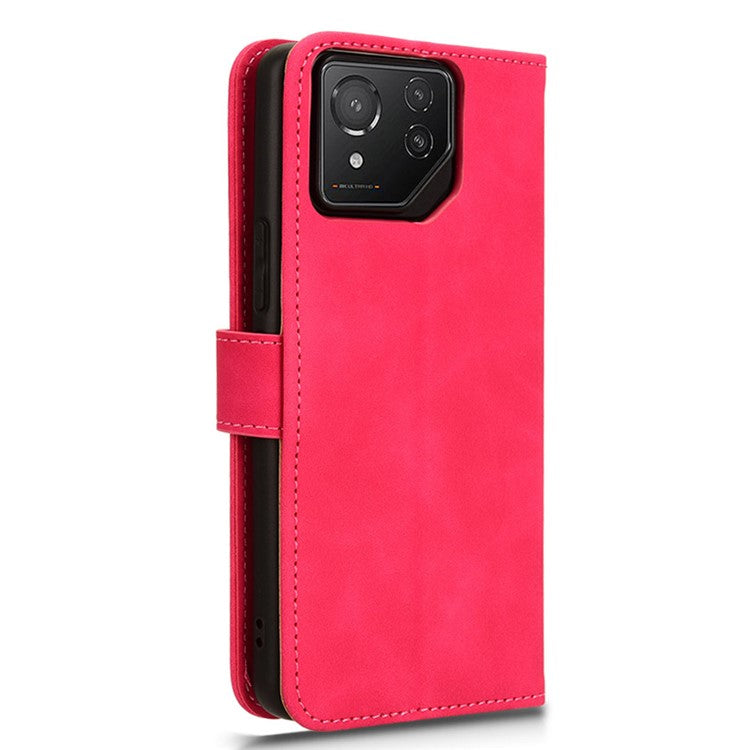 For Asus ROG Phone 8 Pro 5G / 8 5G Case Protective PU Leather Skin-touch Phone Cover - Rose
