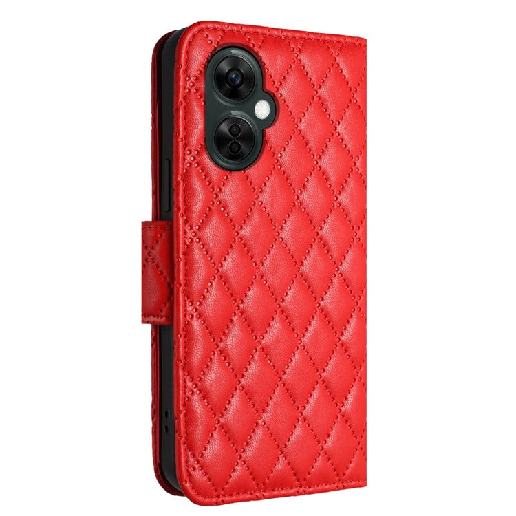 YB Imprinting Series-8 for OnePlus Nord CE 3 Lite 5G / Nord N30 5G / Oppo K11x 5G Leather Case Wallet Cover - Red