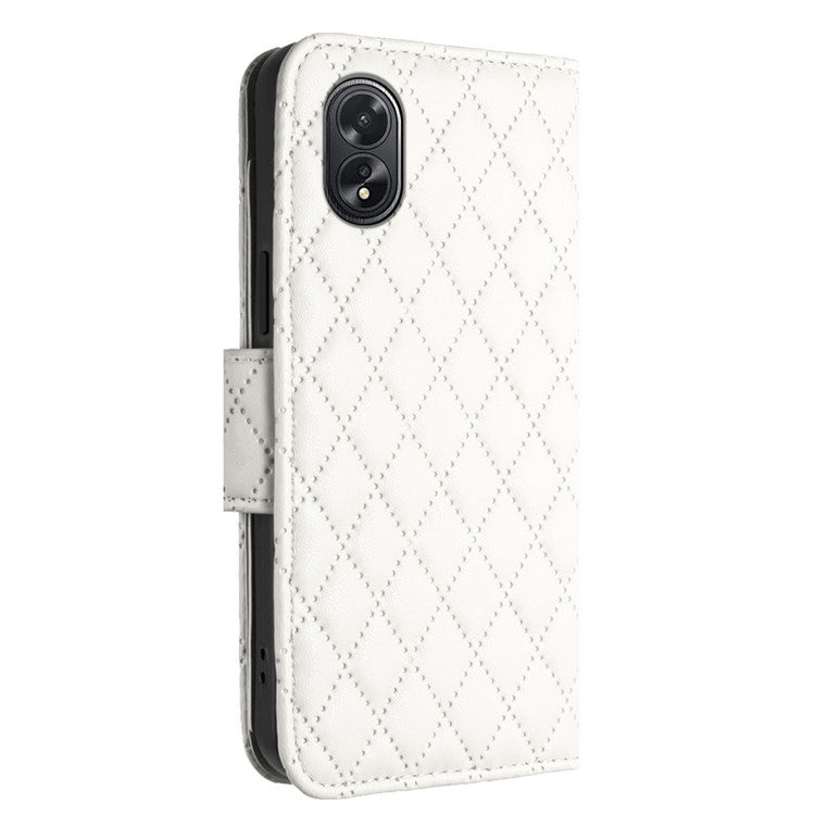 YB Imprinting Series-8 for Oppo A38 4G / A18 4G Case with 7 Card Slots Leather Wallet Phone Cover - White