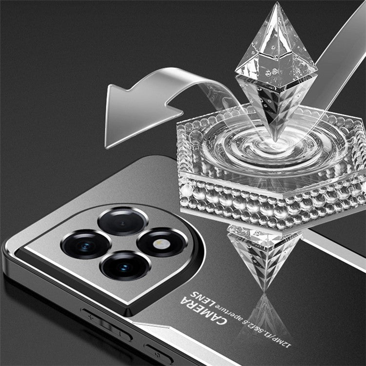 For OnePlus Ace 2 5G / 11R 5G Slim Case Anti-Drop Hybrid Matte Phone Cover - Silver