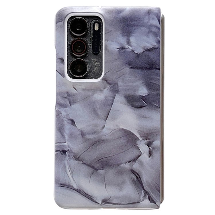 Rococo Series For Oppo Find N2 5G Case Hard PC Protective Thin Phone Cover - Black