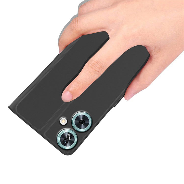 For OnePlus Nord N30 SE 5G Case Magnetic Buckle Flip Phone Cover with Card Holder - Black