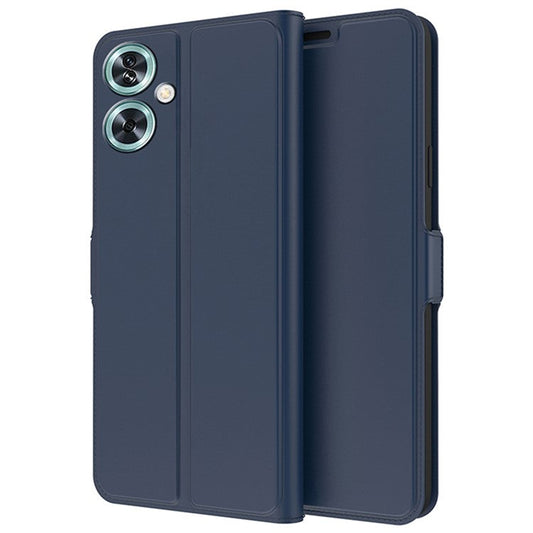 For OnePlus Nord N30 SE 5G Case Magnetic Buckle Flip Phone Cover with Card Holder - Blue
