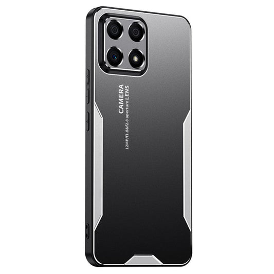 For Honor X30i Case Aluminum Alloy+TPU+PC Anti-Scratch Phone Cover - Silver