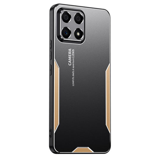 For Honor X30i Case Aluminum Alloy+TPU+PC Anti-Scratch Phone Cover - Gold