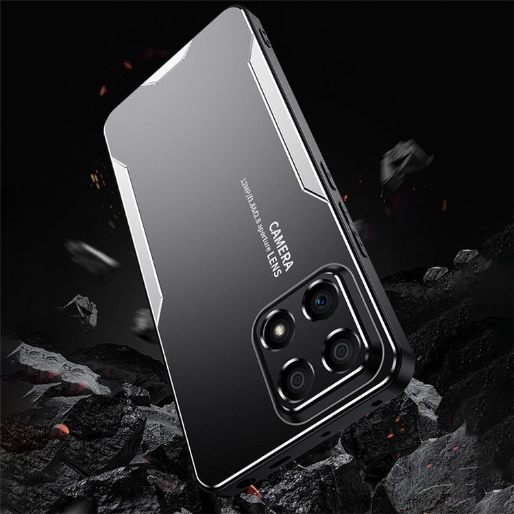 For Honor X30i Case Aluminum Alloy+TPU+PC Anti-Scratch Phone Cover - Gold