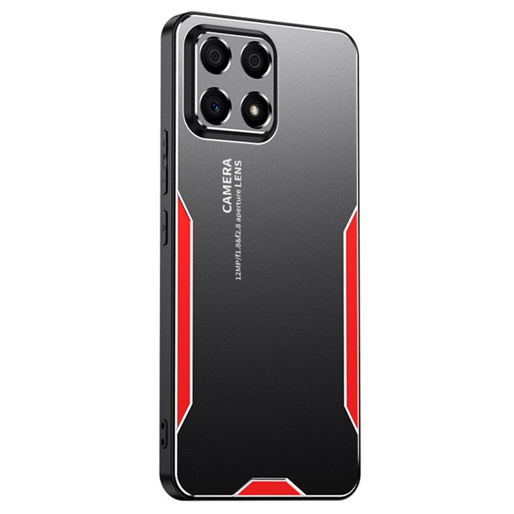 For Honor X30i Case Aluminum Alloy+TPU+PC Anti-Scratch Phone Cover - Red