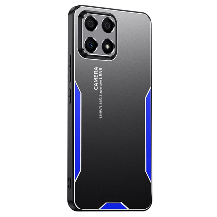 For Honor X30i Case Aluminum Alloy+TPU+PC Anti-Scratch Phone Cover - Blue