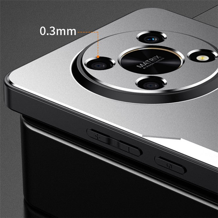 For Honor X30 5G Case Anti-Scratch Aluminum Alloy+TPU+PC Phone Case - Silver