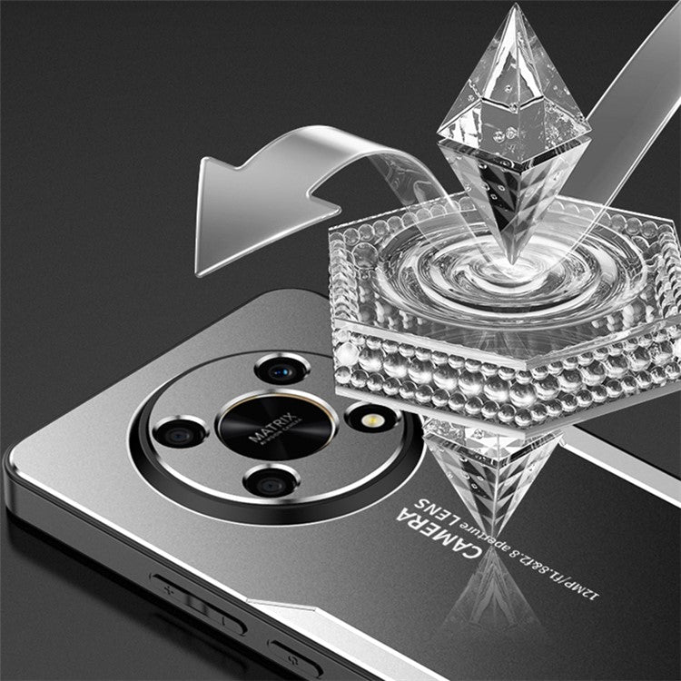 For Honor X30 5G Case Anti-Scratch Aluminum Alloy+TPU+PC Phone Case - Silver