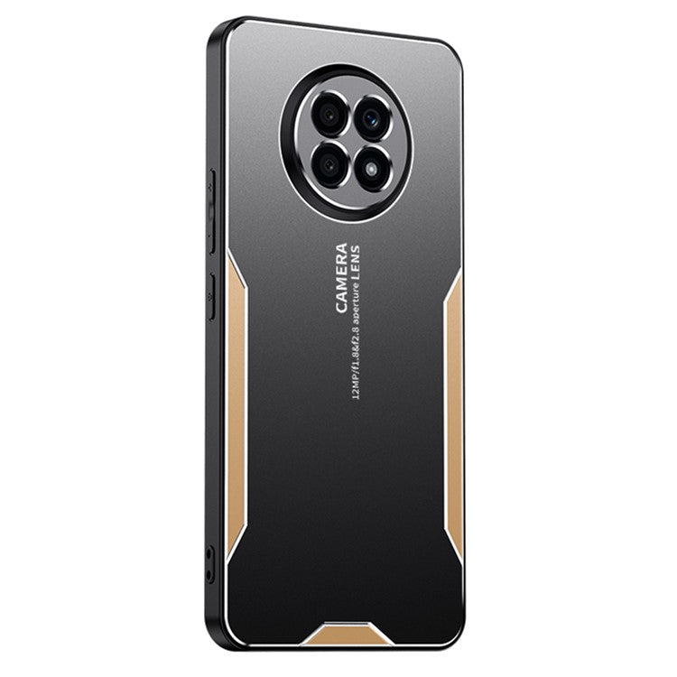 For Honor X20 Phone Case Aluminum Alloy Matte Back Defender Cover - Gold