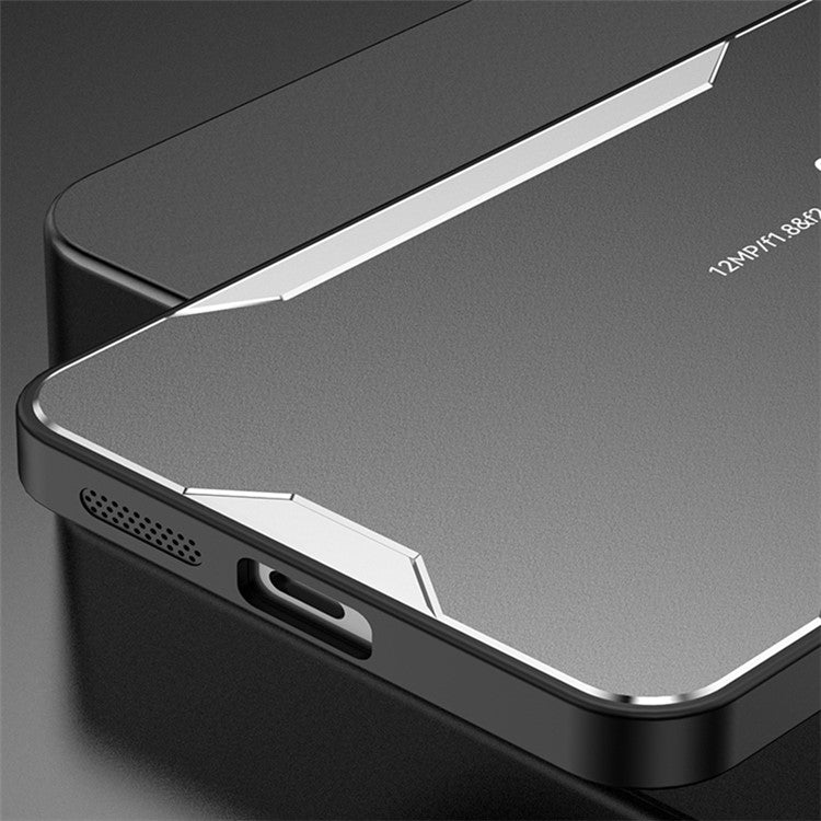 For Honor X20 Phone Case Aluminum Alloy Matte Back Defender Cover - Red