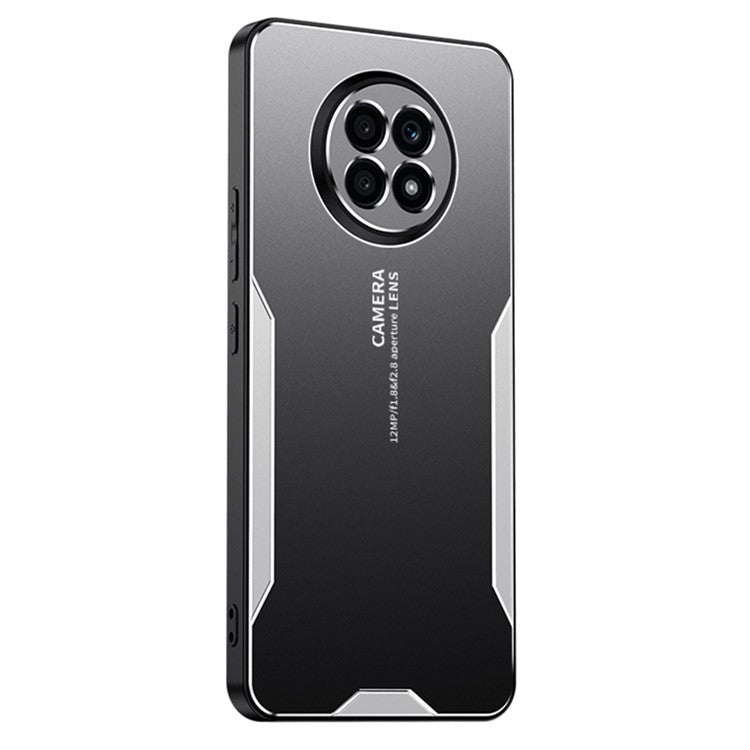 For Honor X20 Phone Case Aluminum Alloy Matte Back Defender Cover - Silver