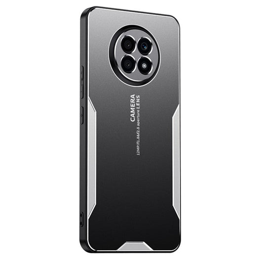 For Honor X20 Phone Case Aluminum Alloy Matte Back Defender Cover - Silver