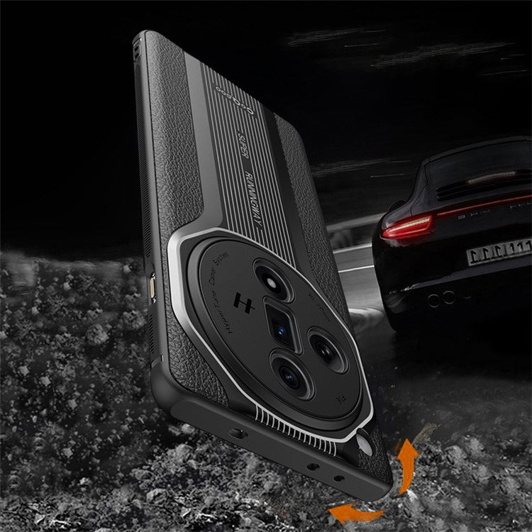 Q.COO Super Running Series 2 for Oppo Find X7 Ultra Case Ultra Slim PU Leather+Acrylic+TPU Phone Cover - Red