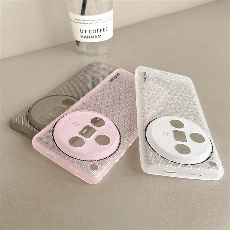 Q.COO For Oppo Find X7 Ultra Case Starry Sky Series Flexible TPU Protective Phone Cover - White