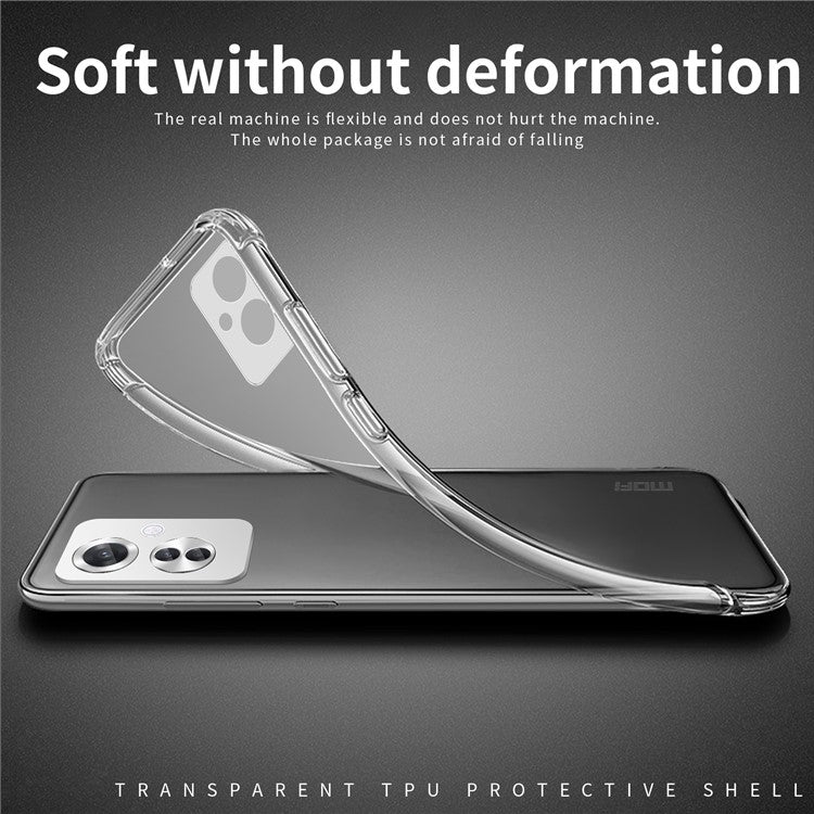 MOFI For Oppo Reno11 F 5G Case Flexible TPU Transparent Phone Cover