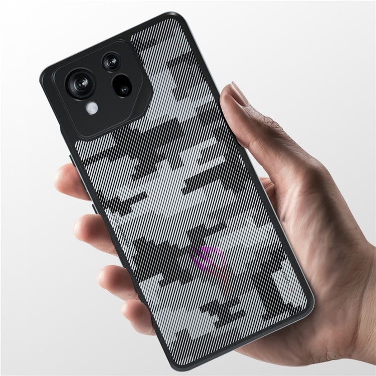 IBMRS For Asus ROG Phone 8 5G Case TPU+PC Shockproof Protection Phone Cover - Transparent Black