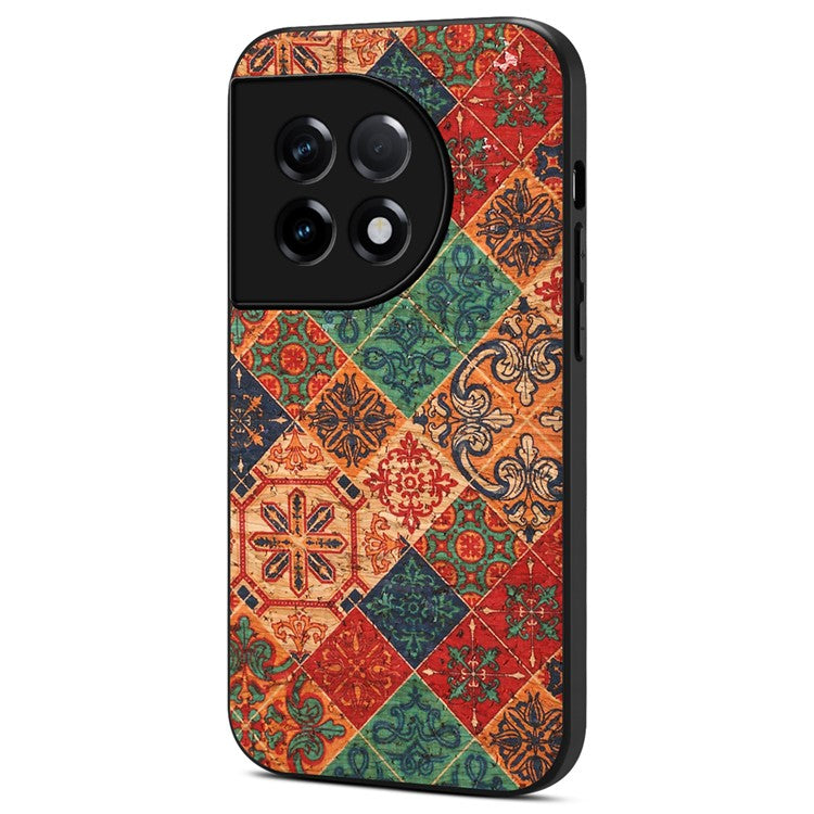 For OnePlus Ace 2 5G / 11R 5G Case Floral Series Leather+TPU+PC Phone Cover - Winter / Blue