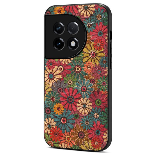 For OnePlus Ace 2 5G / 11R 5G Case Floral Series Leather+TPU+PC Phone Cover - Spring / Green