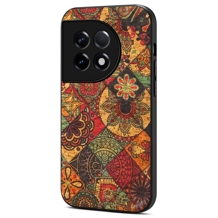 For OnePlus Ace 2 5G / 11R 5G Case Floral Series Leather+TPU+PC Phone Cover - Autumn / Yellow