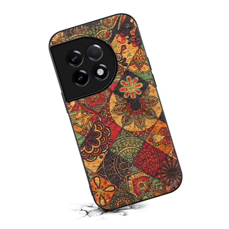 For OnePlus Ace 2 5G / 11R 5G Case Floral Series Leather+TPU+PC Phone Cover - Autumn / Yellow
