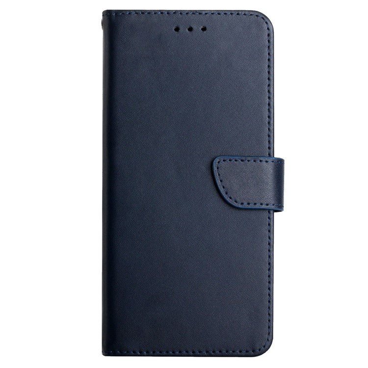 HT02 For OnePlus Nord CE4 5G Case Genuine Cow Leather Stand Phone Cover - Blue